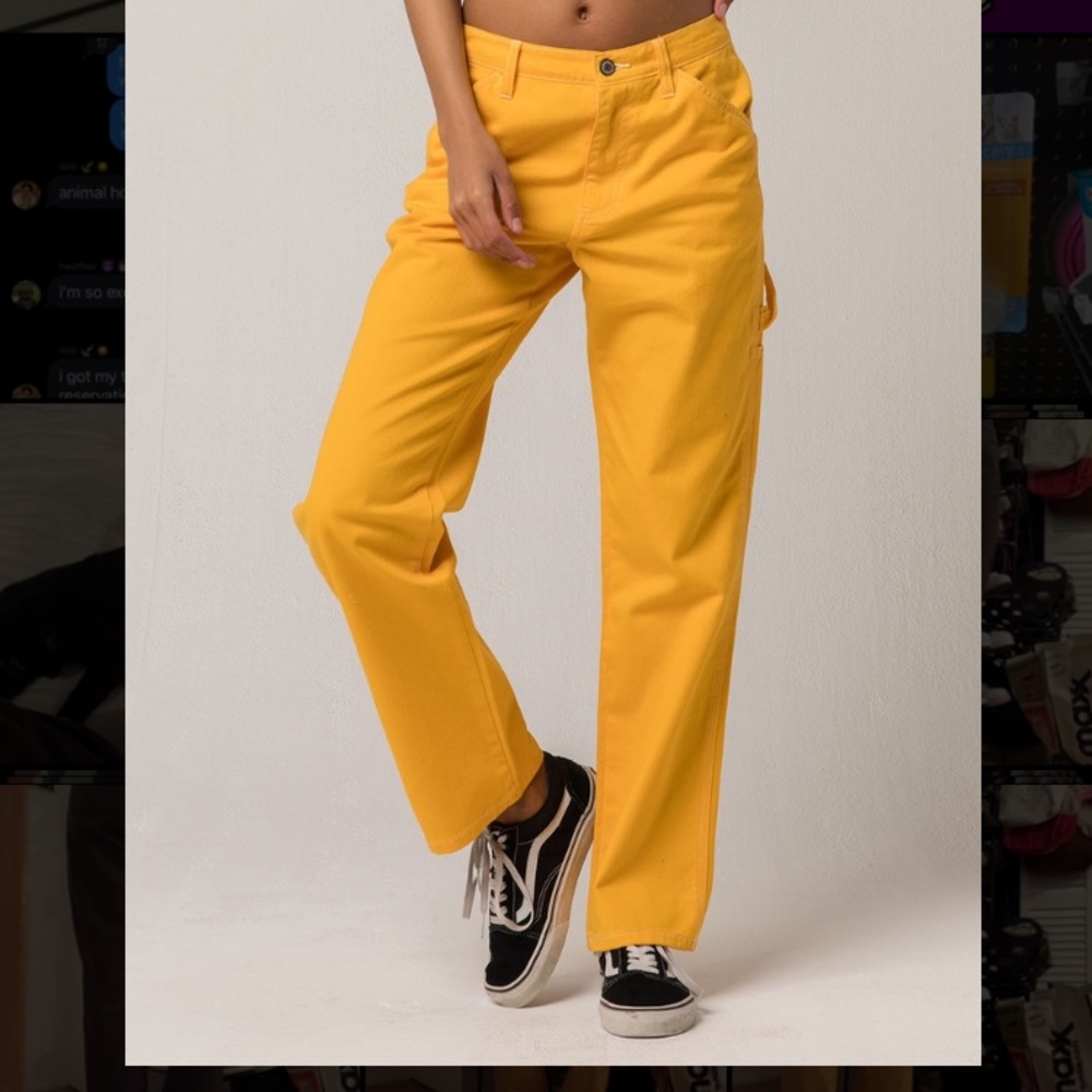 dickies yellow carpenter pants